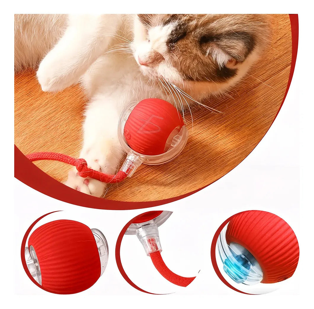 Pelota Interactiva Automática Inteligente 360 Para Perros Y