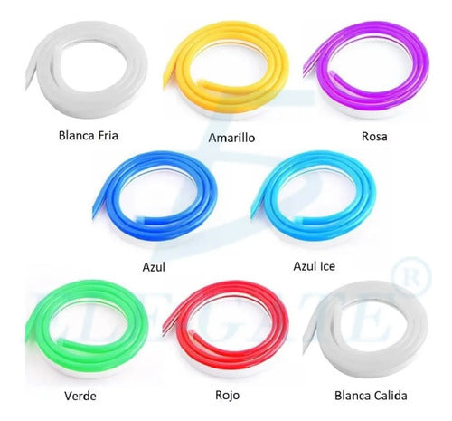 Manguera Tira Neon Led Flexible Luz Verde Con Eliminador