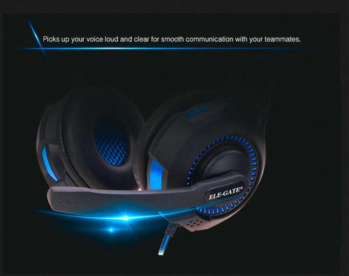 Audifonos Diadema Gamer Para Ps4 Xbox360 One Jack 3.5mm Pc Azul