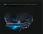 Audifonos Diadema Gamer Para Ps4 Xbox360 One Jack 3.5mm Pc Azul