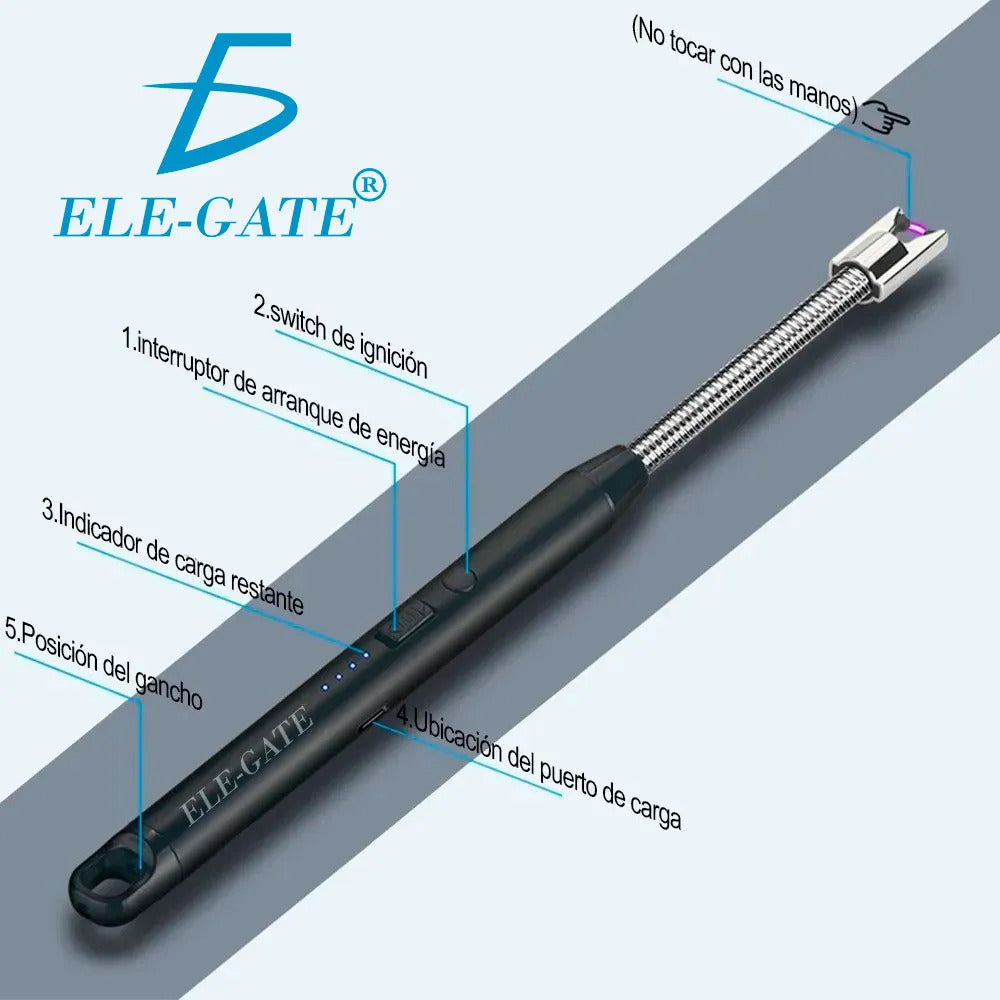 Encendedor Eléctrico De Cocina Recargable Usb
