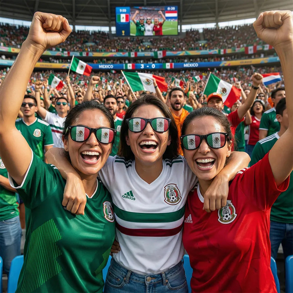 Lentes De Sol Bandera De México Con Protección Uv