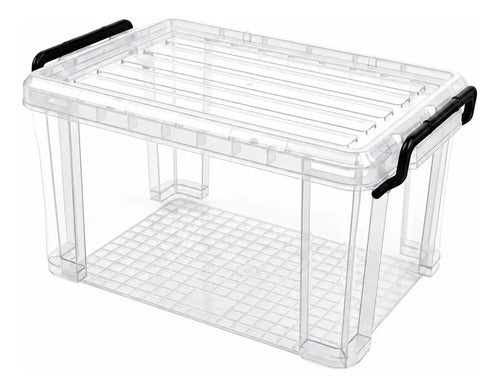 Caja Hermética De 21 L Con Doble Sellado Libre De Bpa