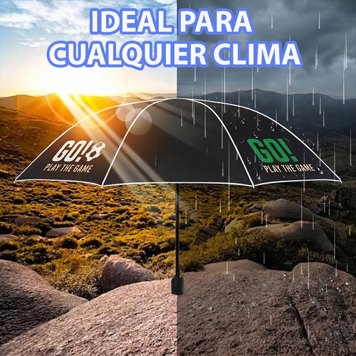Paraguas Plegable Para Sol Y Lluvia Apertura Fácil Ideal