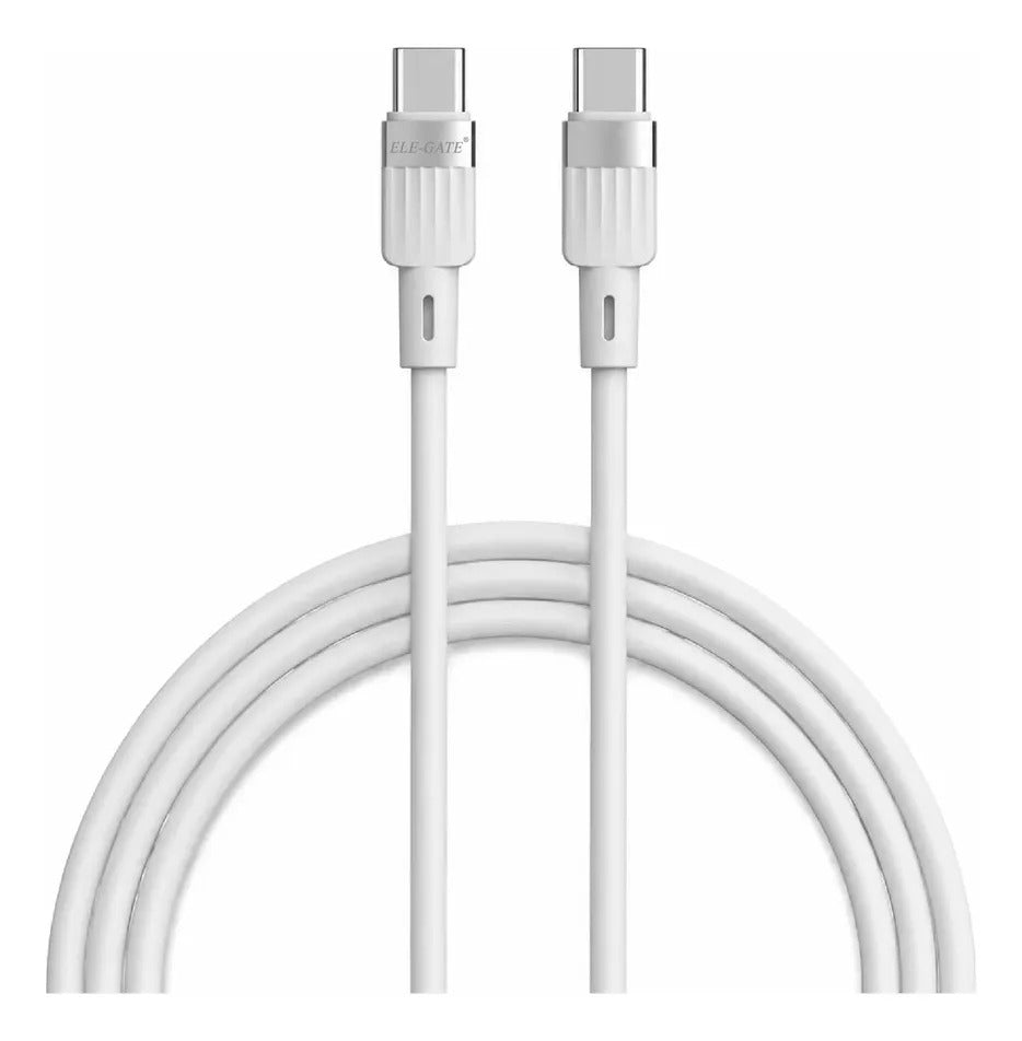 Cable USB-C a USB-C 60W de 1 metro silicona flexible