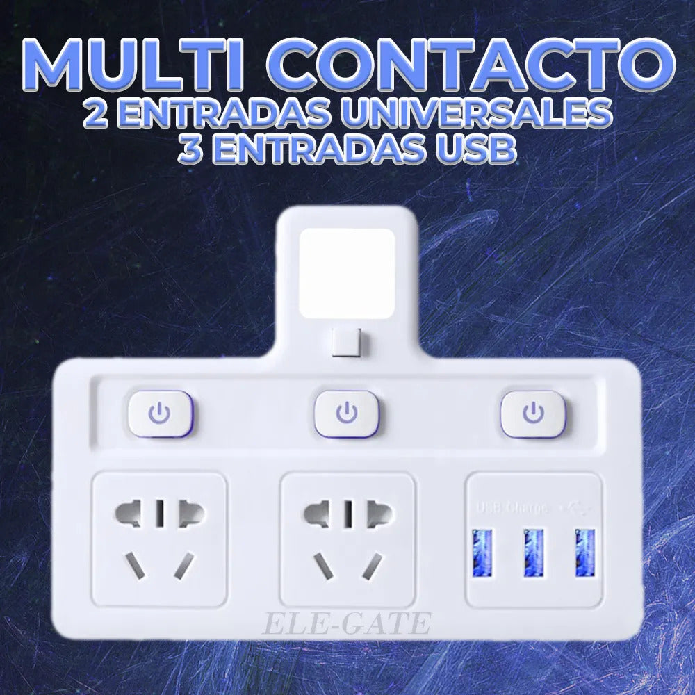 Multifuncional Adaptador Hembra De Habitación Luz Nocturna