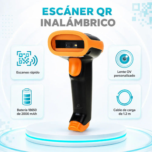 Lector De Código De Barras Inalámbrico 2.4g 1d 2d Lector Qr