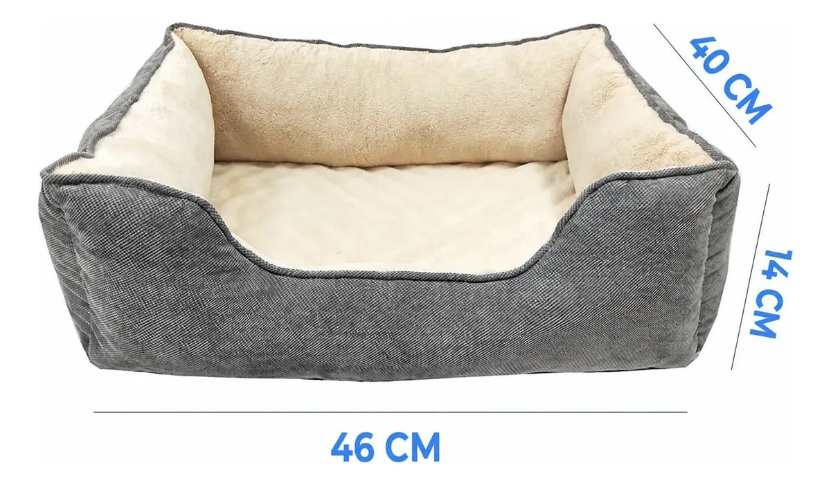 Cama Grande Para Mascota Perro Gato Acolchonada Resistente