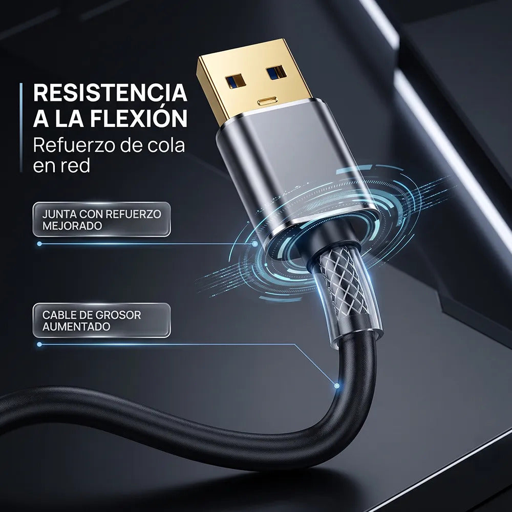 Cable Usb 3.0 A A Micro Usb 3.0 B Con Conectores Metálicos