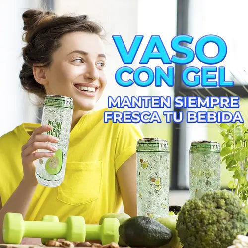 Vaso Térmico Con Diseño Divertido De Aguacate - Capacidad