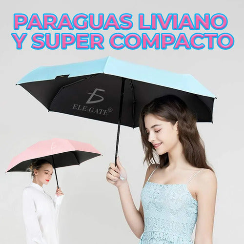 Paraguas Compacto Automático A Prueba De Viento Con