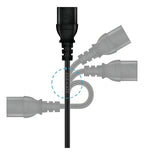 Cable De Alimentación Para Monitor, Cpu, Impresora, Tv Ele-gatewi.62 De 1m De Largo
