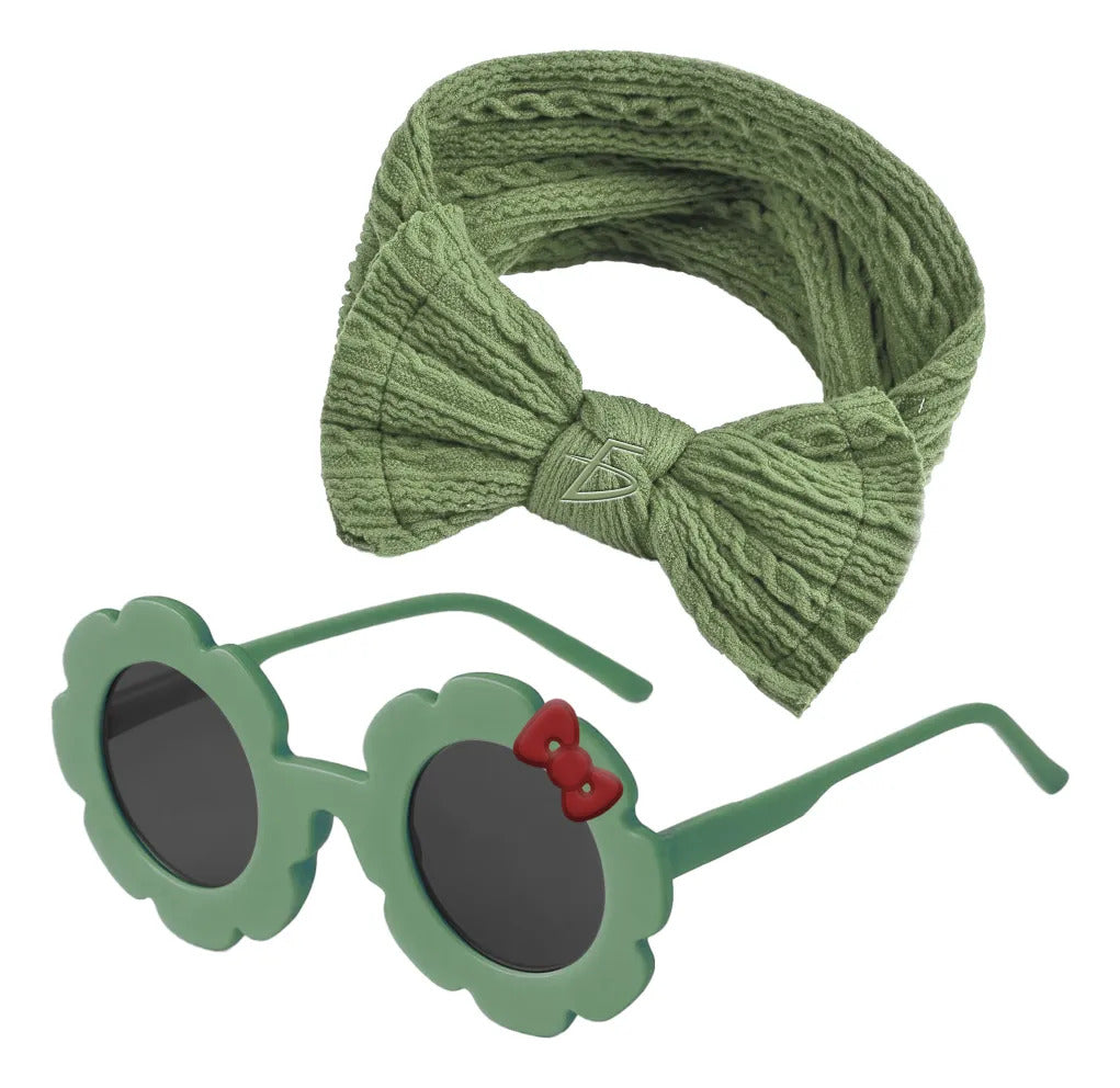 Set De Diadema Con Moño Y Lentes Fashion En 4 Radiantes