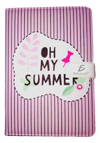 Cuaderno con estilo coquete con forro acolchado y banda