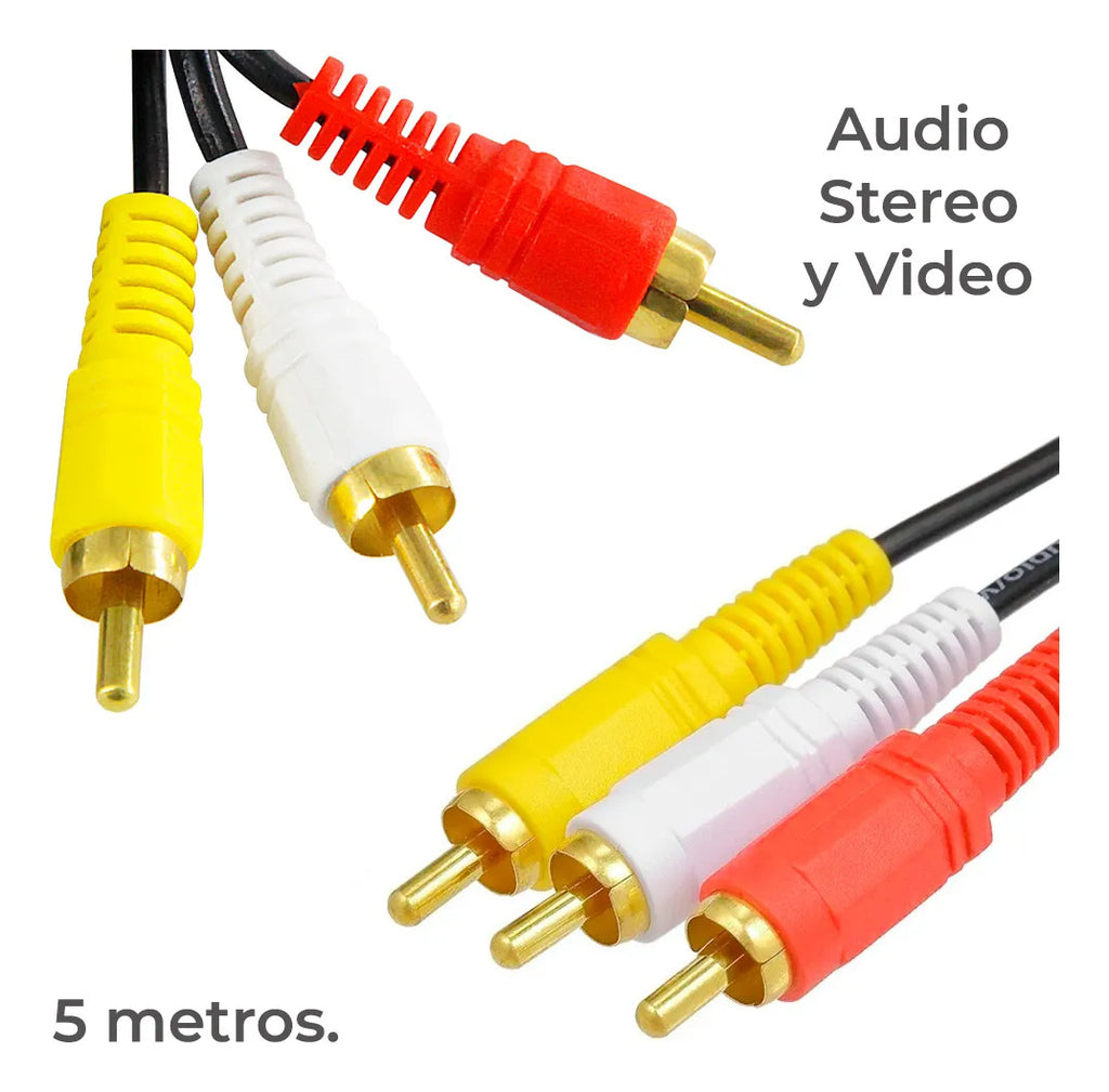Cable Rca Macho A Macho 1.5 Metros Audio Y Video