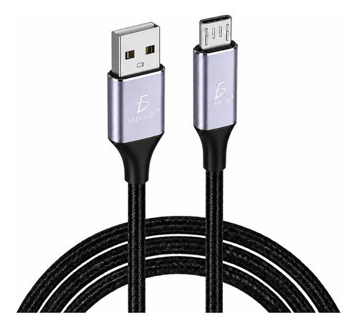 Cable Usb A Micro-usb 1 Metro Carga Rápida Datos Y Alta