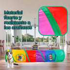 Túnel Plegable Interactivo Para Entrenamiento De Mascotas De Colores