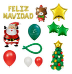 Set De Globos De Papel De Aluminio Para Fiestas Navideñas