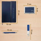 Set De Regalo Elegante Con Libreta Tarjetero Llavero Y
