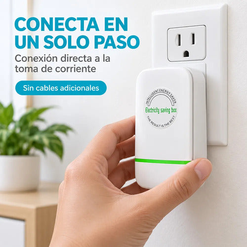 Ahorrador Energia Ahorrador De Luz 30kw Con Capacitor Blanco