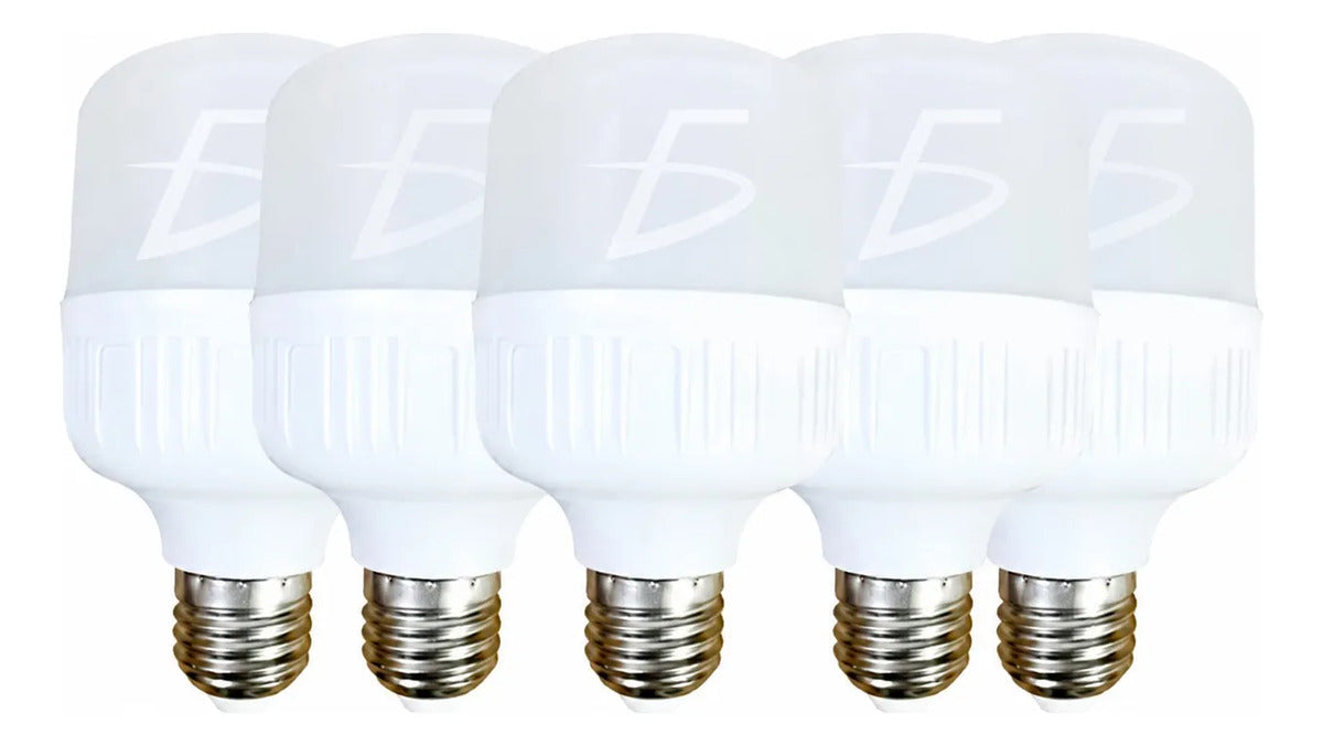 Paquete De 5 Focos Leds De 15w Super Brillante 6500k