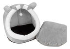 Cama Casa De Mascota Gato En Forma De Iglu Gris