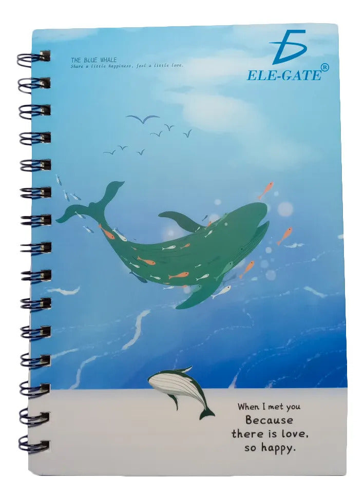 Cuaderno De Rayas Tamaño A5 Con Portada Náutica Y Espiral
