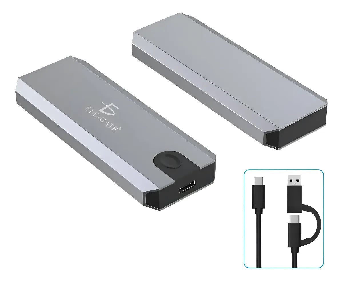 Gabinete SSD M.2 NVMe USB-C 10GBPS aluminio