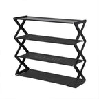 Zapatera Organizador Rack Zapatos 4 Niveles Negro