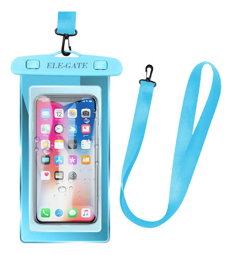 Funda Universal Impermeable Para Celulares Azul