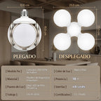 Foco Led Plegable 18w Tipo Futbol De Alta Potencia Con Luz