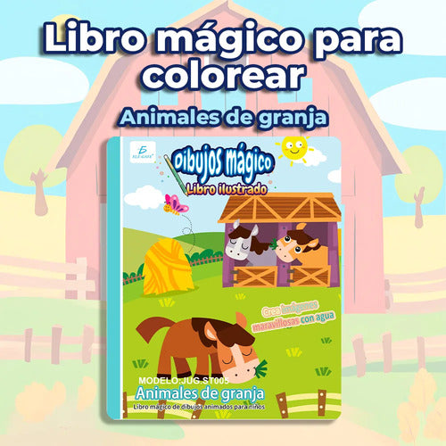 Libro Infantil Para Colorear Animales De Granja