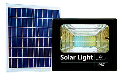 Reflector Led 10w C Panel Solar-control Luz Blanca Exterior