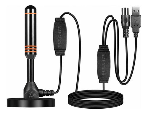 Antena Digital Hdtv Para Interior 4k 1080p Con Cable De 5 M