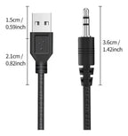 Cable micro USB V8 a USB y jack 3.5 mm de 1.5 m