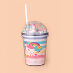 Vaso Resistente Con Popote Y Tapa De Cúpula Para Cafe