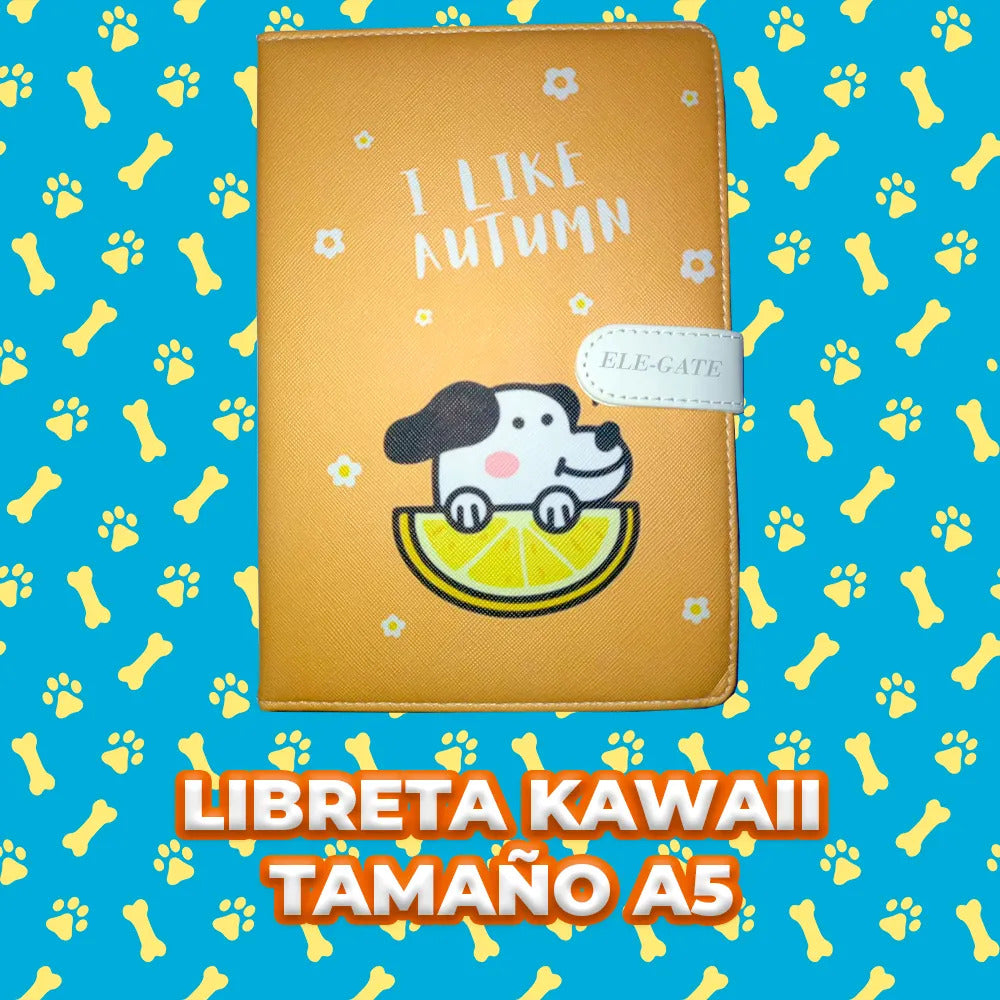Libreta Kawaii A5 Con Portada Acolchada Y Texturizada