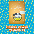 Libreta Kawaii A5 Con Portada Acolchada Y Texturizada