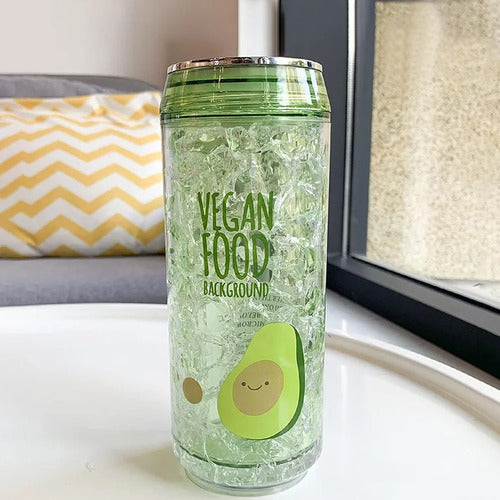 Vaso Térmico Con Diseño Divertido De Aguacate - Capacidad