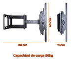 Soporte Para Tv De 35 A 75 Pulgadas Doble Brazo Extensible