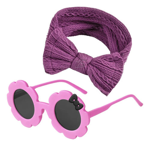 Set De Diadema Con Moño Y Lentes Fashion En 4 Radiantes
