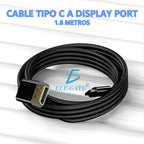 Cable Usb Tipo-c A Displayport 4k De 1.8m Premium Conversor