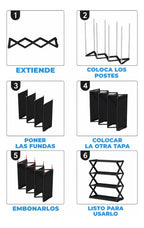Zapatera Organizador Rack Zapatos 4 Niveles