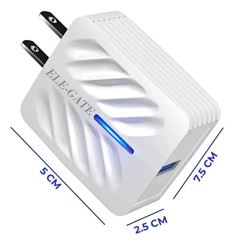 Cargador De Celular Qc3.0 Con Cable De Tipo C Cargar Rapida