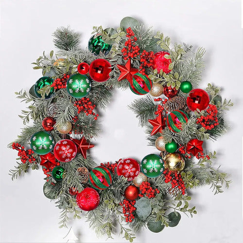Esferas Navideñas Tipo Cristal 44 Piezas