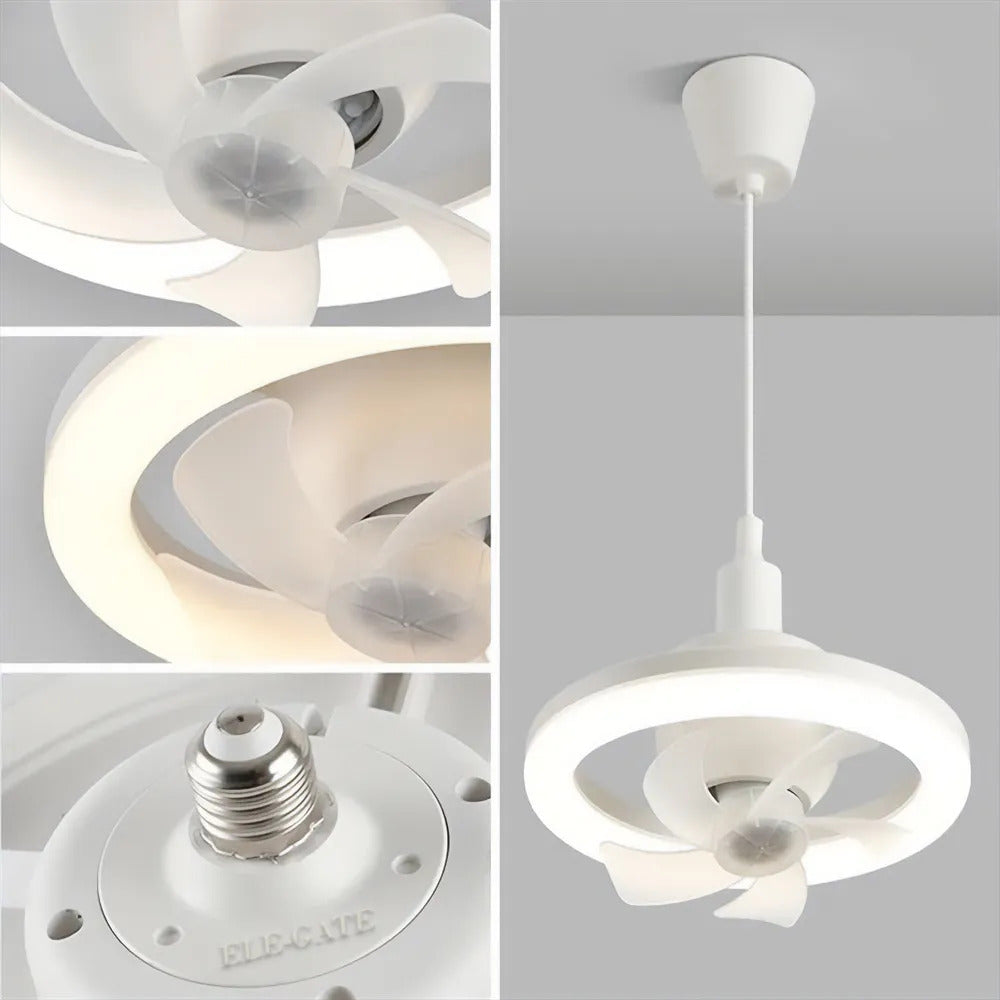 Ventilador De Techo Con Luz Led Con Tres Temperaturas De