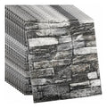 Paneles xpe autoadhesivos 10 pzs piedra gris oscuro 35 x