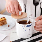 Taza De Cerámica De Gatito Resistente Duradera