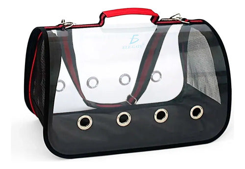 Transportadora Bolsa Para Mascota Tipo Arco Color Negro