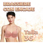 Brasier Con Diseño De Puntos Con Espalda De Encaje Fucsia M